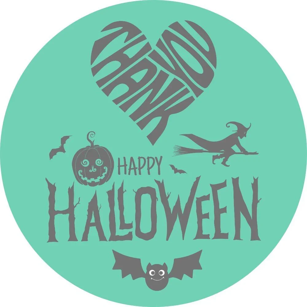 100 Thank You Stickers Halloween